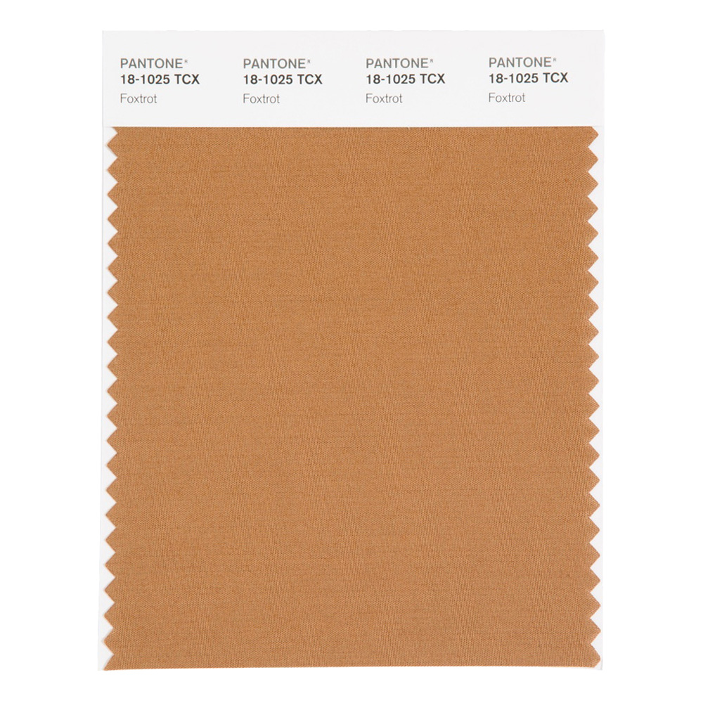 Pantone Cotton Swatch 18-1025 Foxtrot