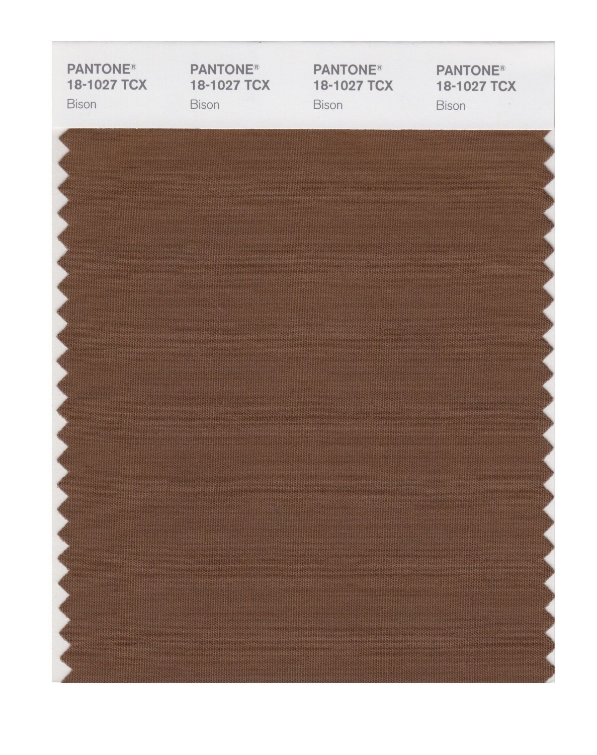 Pantone Cotton Swatch 18-1027 Bison