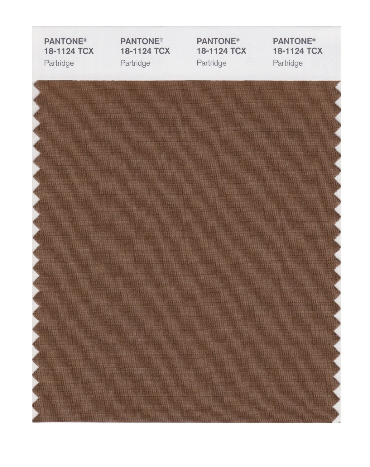 Pantone Cotton Swatch 18-1124 Partridge