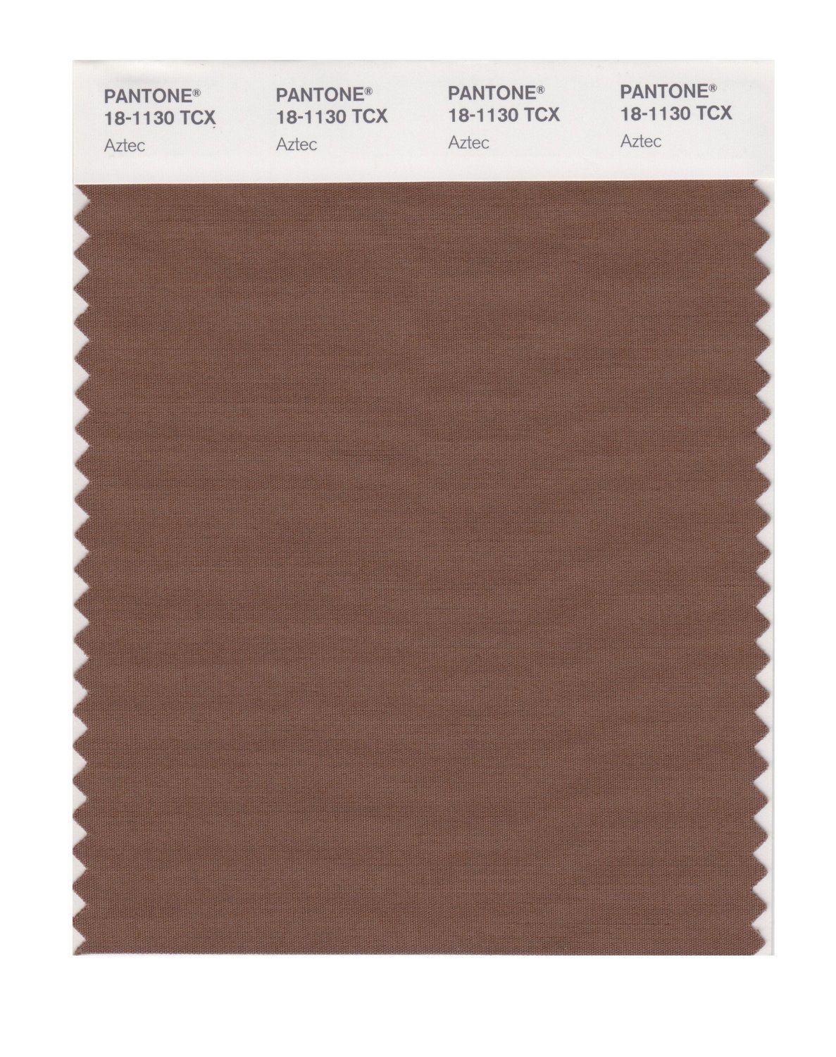Pantone Cotton Swatch 18-1130 Cacao Nibs