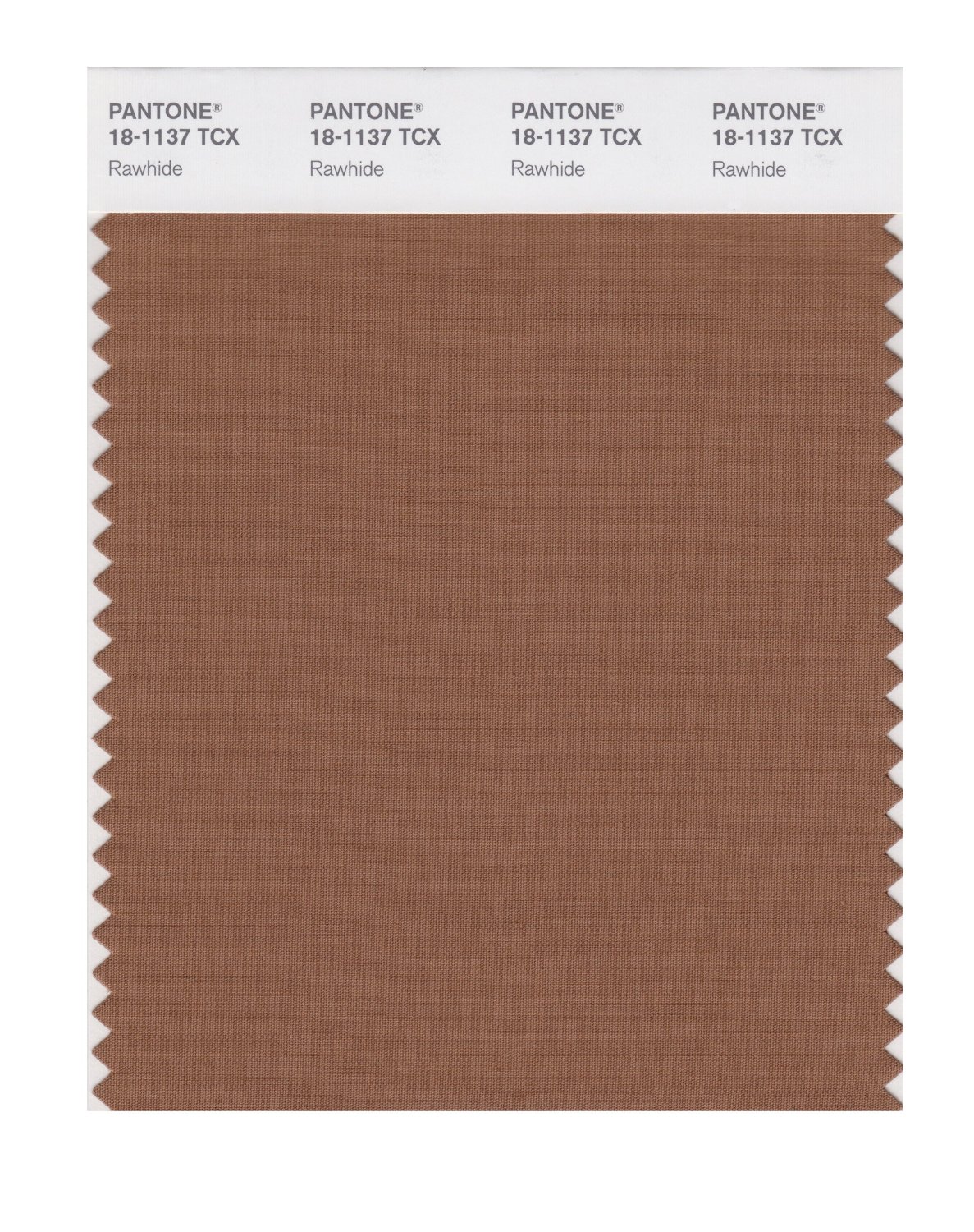 Pantone Cotton Swatch 18-1137 Rawhide