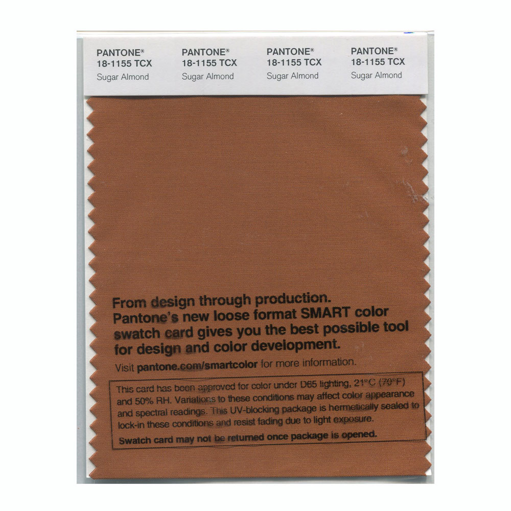 Pantone Cotton Swatch 18-1155 Sugar Almond