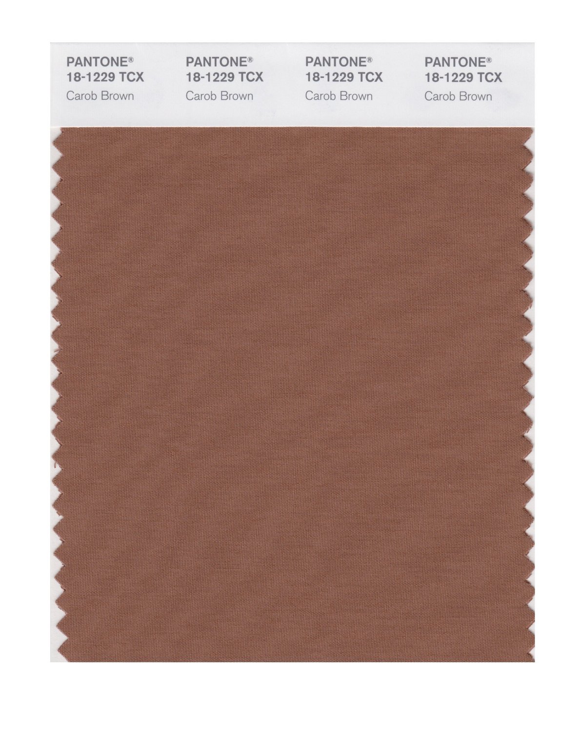 Pantone Cotton Swatch 18-1229 Carob Brown