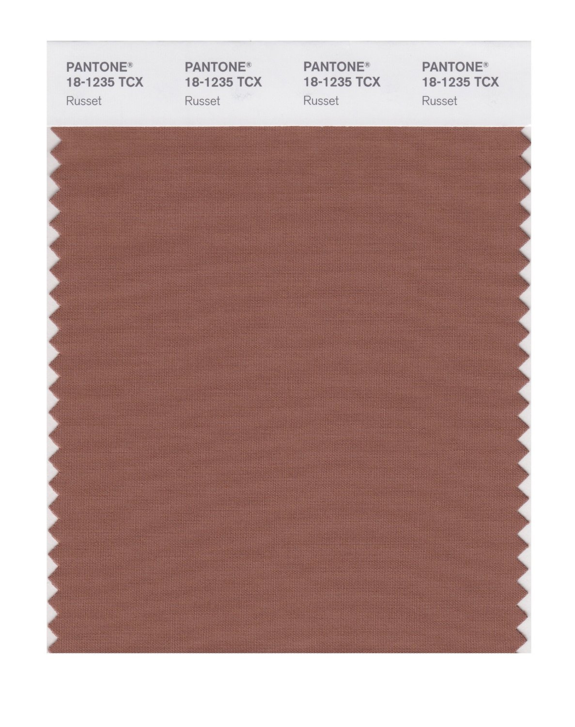 Pantone Cotton Swatch 18-1235 Russet