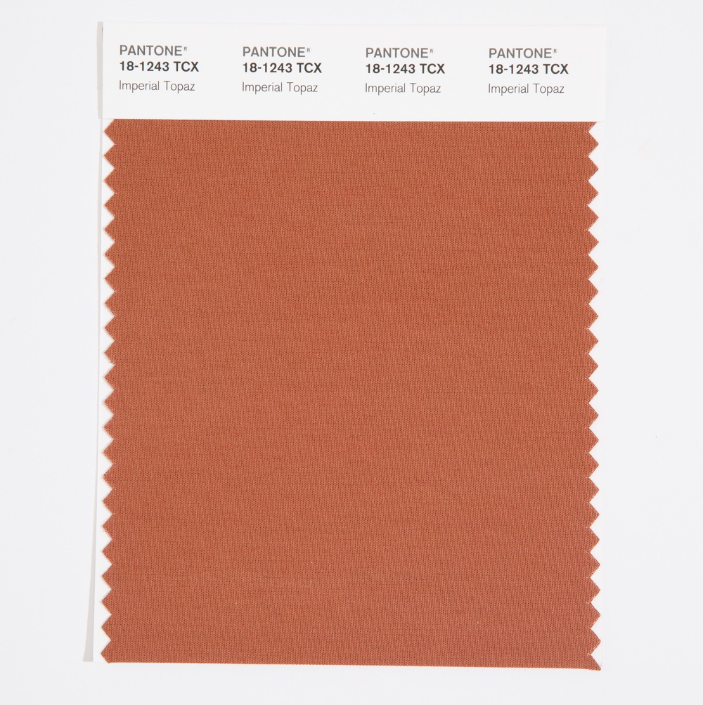 Pantone Cotton Swatch 18-1243 Imperial Topaz