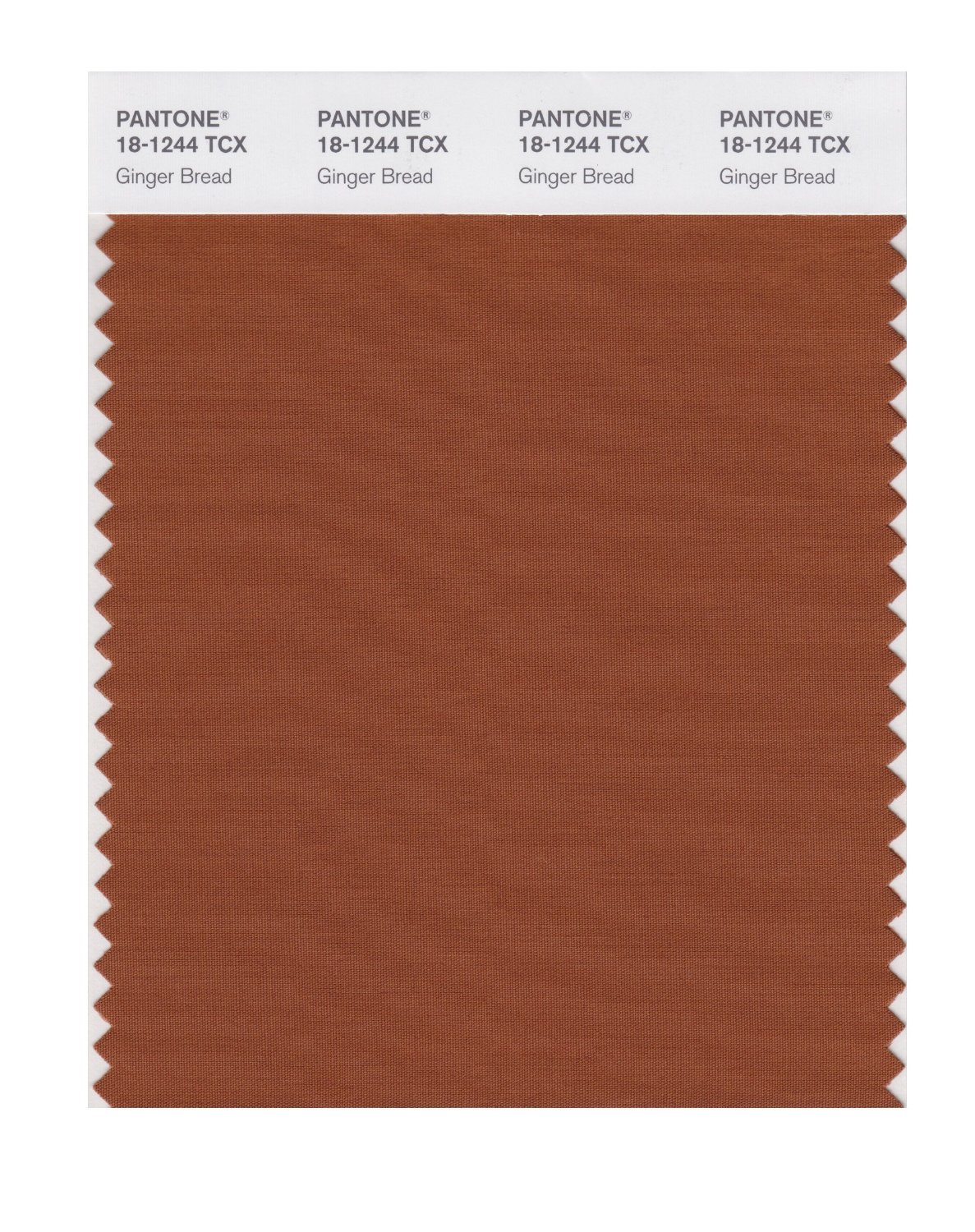 Pantone Cotton Swatch 18-1244 Ginger Bread