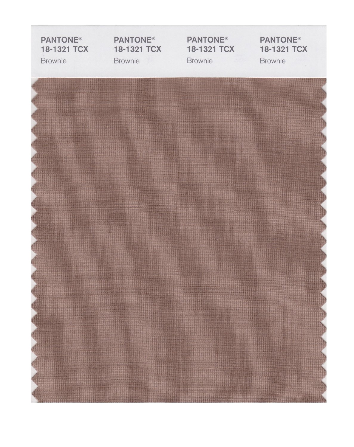 Pantone Cotton Swatch 18-1321 Brownie