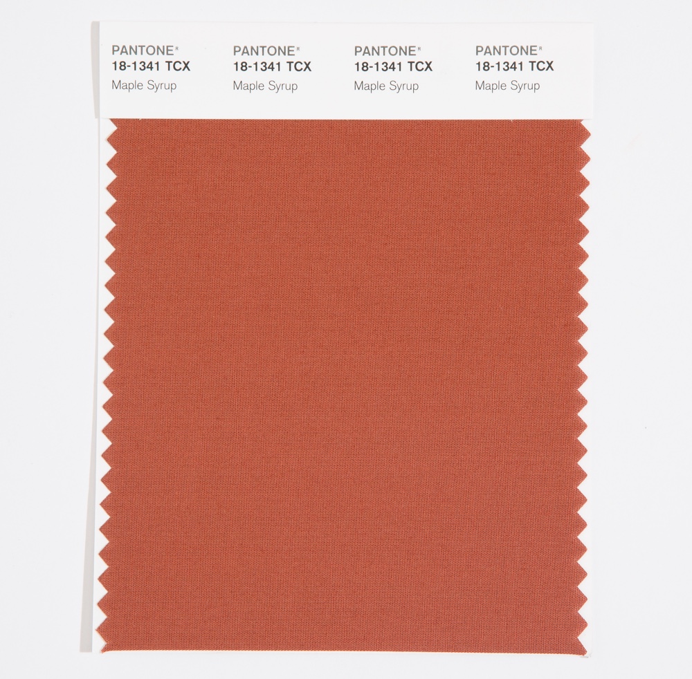 Pantone Cotton Swatch 18-1341 Maple Syrup