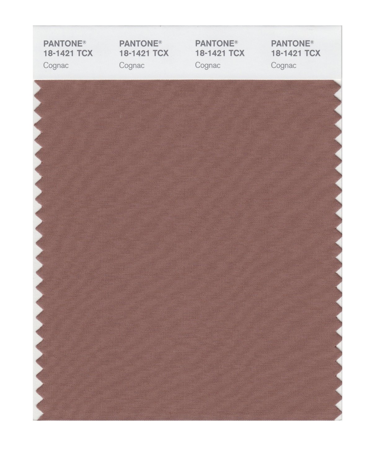 Pantone Cotton Swatch 18-1421 Baltic Amber