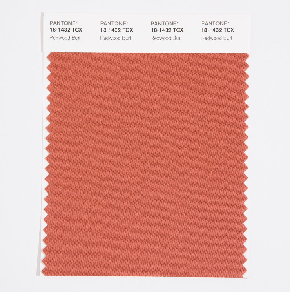 Pantone Cotton Swatch 18-1432 Redwood Burl