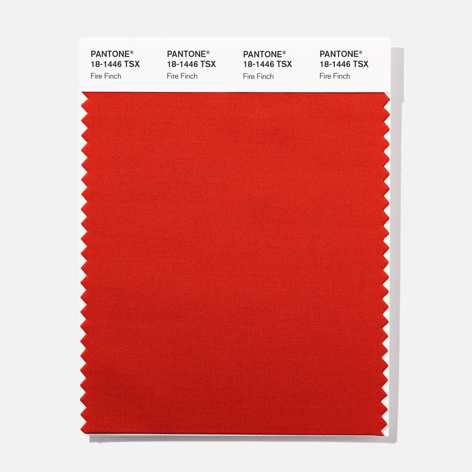 Pantone Polyester Swatch 18-1446 Fire Finch