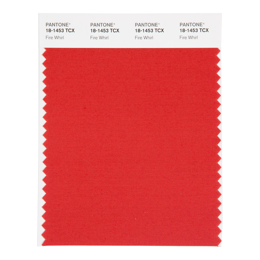 Pantone Cotton Swatch 18-1453 Fire Whirl