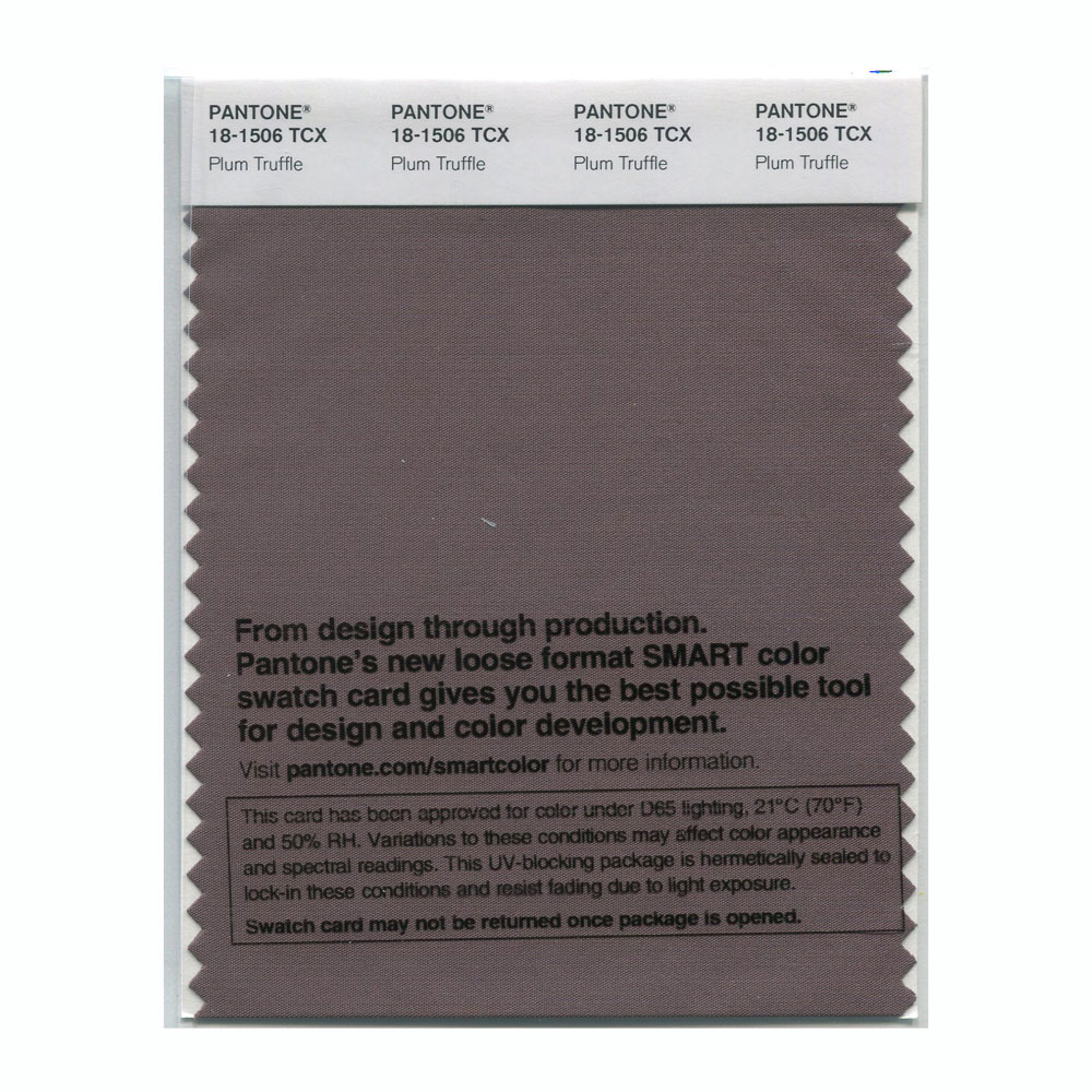 Pantone Cotton Swatch 18-1506 Plum Truffle