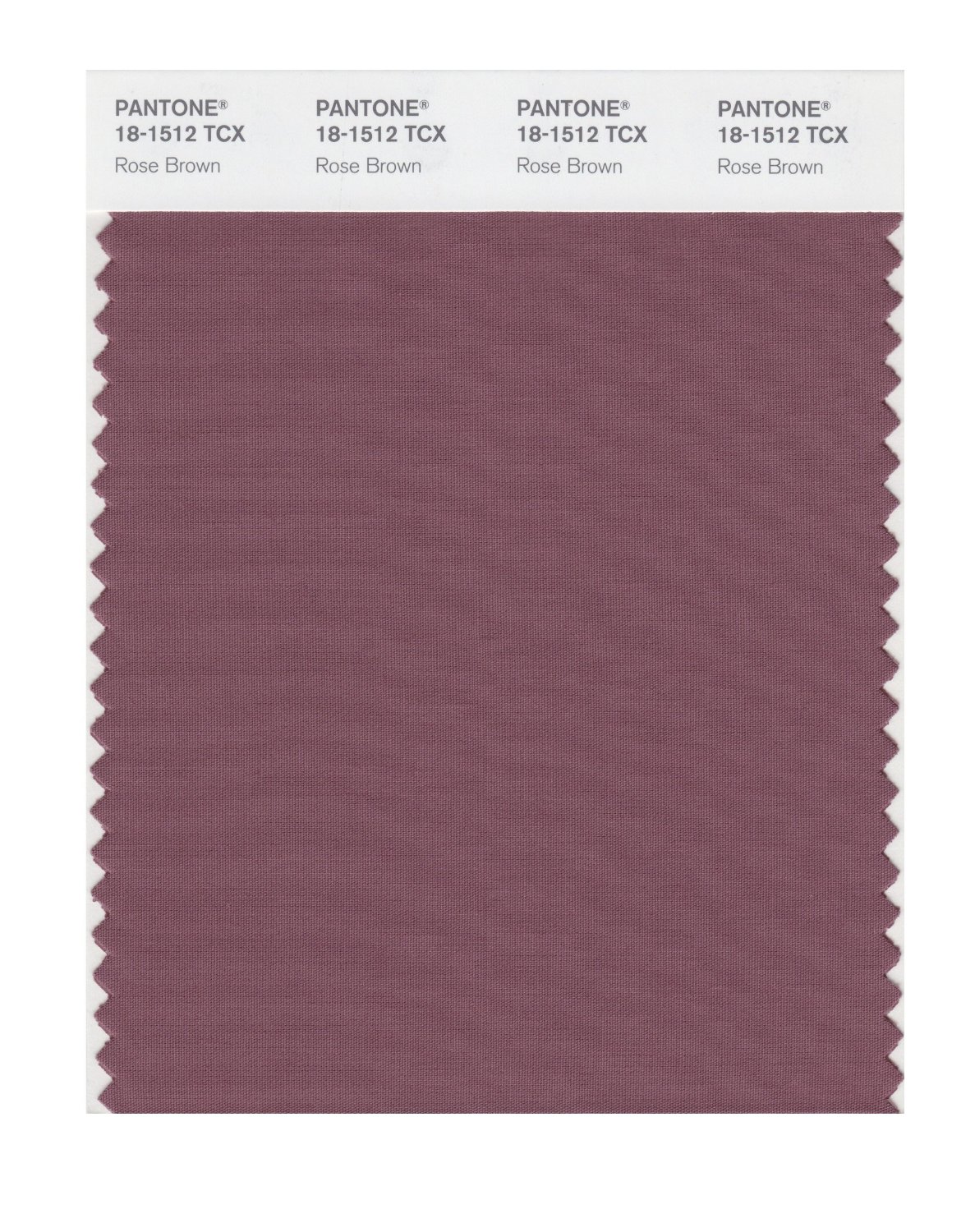 Pantone Cotton Swatch 18-1512 Rose Brown