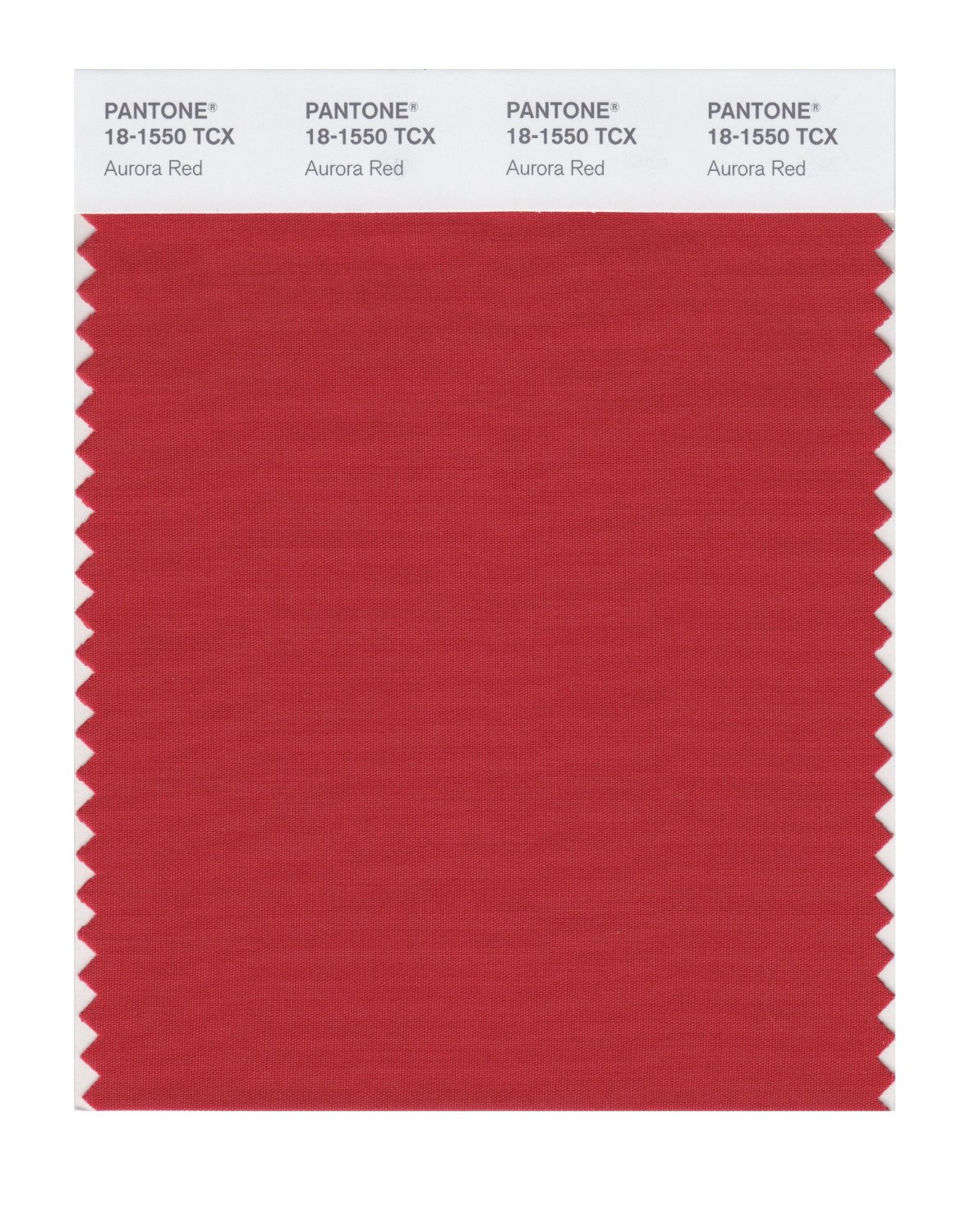 Pantone Cotton Swatch 18-1550 Aurora Red