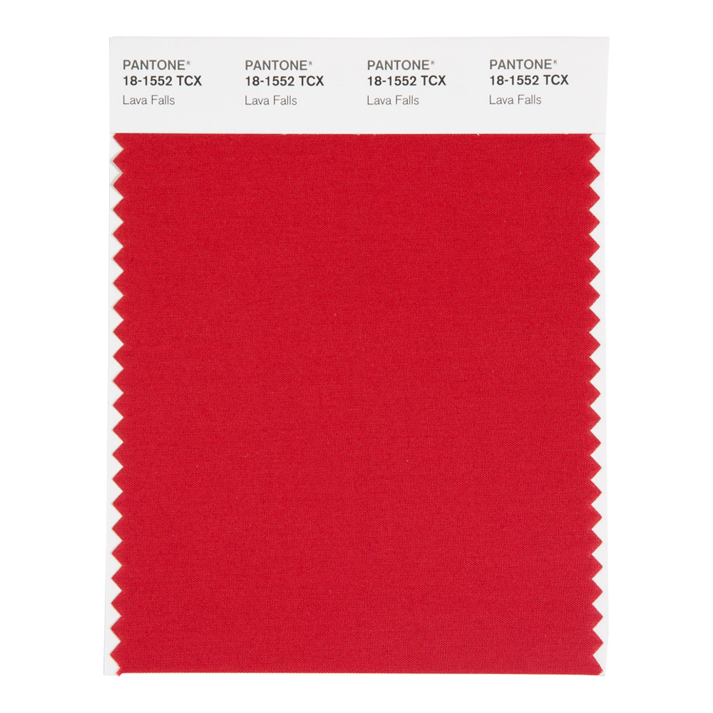 Pantone Cotton Swatch 18-1552 Lava Falls