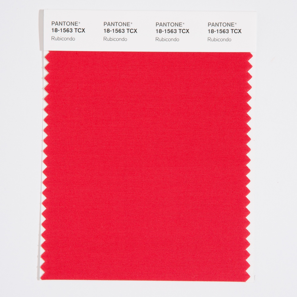 Pantone Cotton Swatch 18-1563 Rubicondo