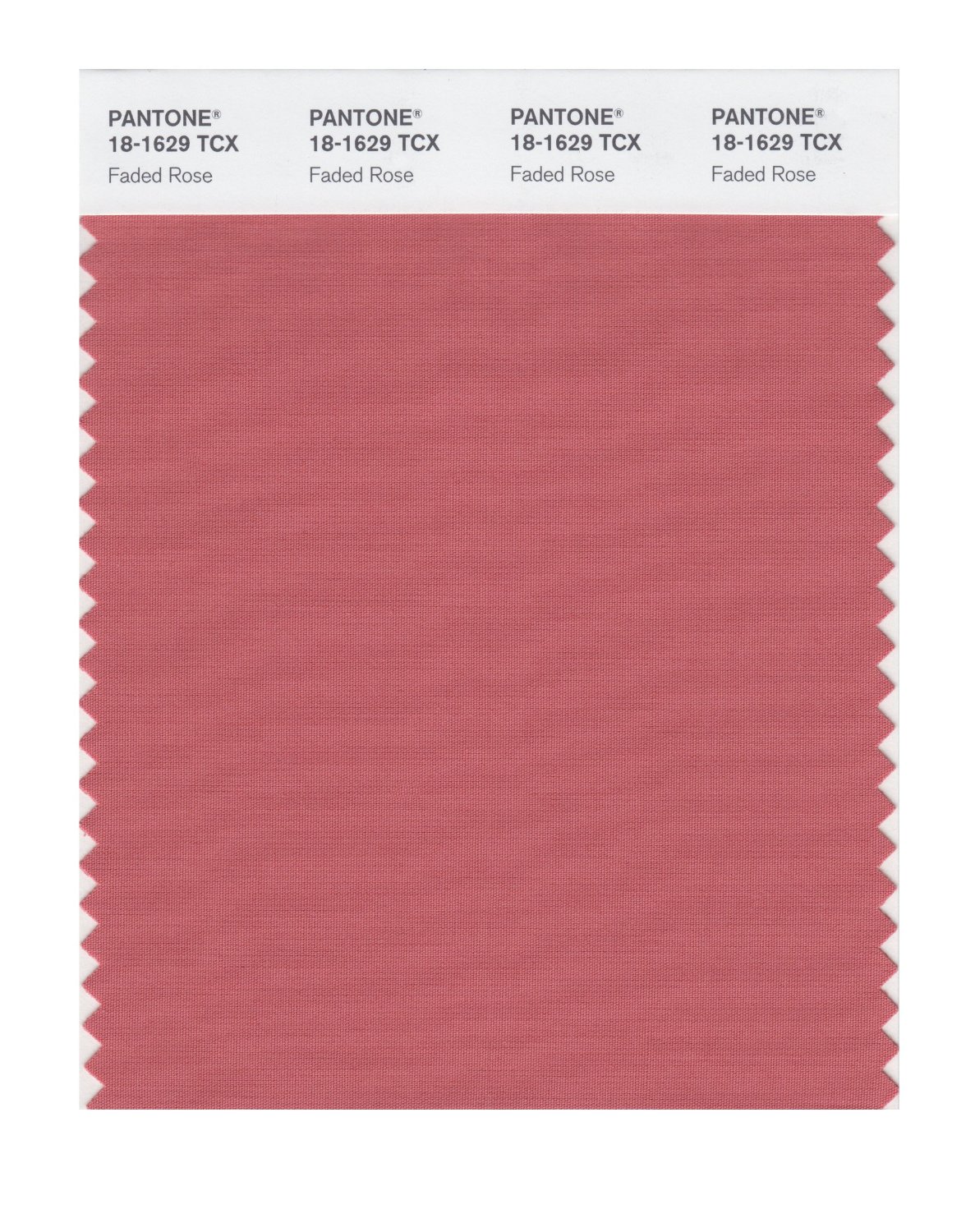 Pantone Cotton Swatch 18-1629 Faded Rose