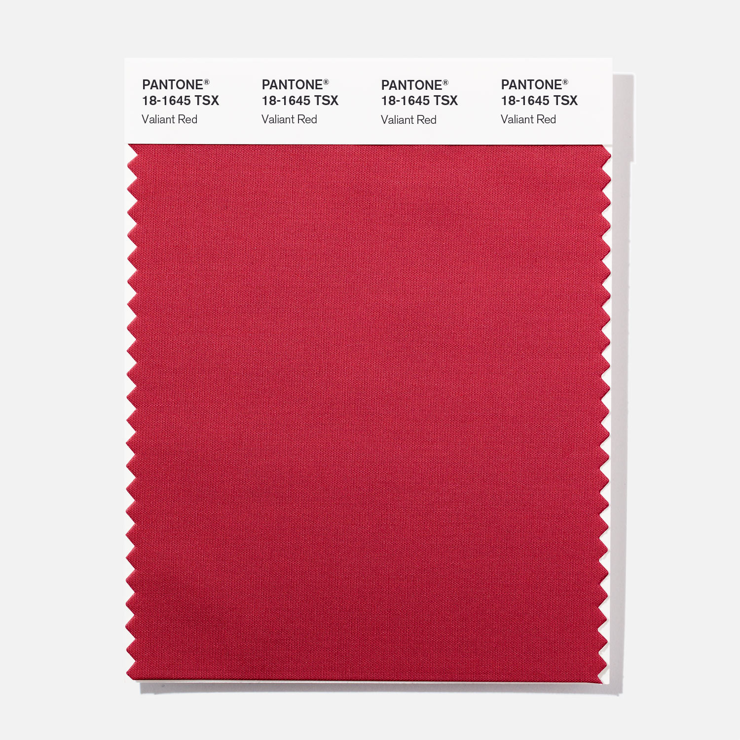 Pantone Polyester Swatch 18-1645 Valiant Red