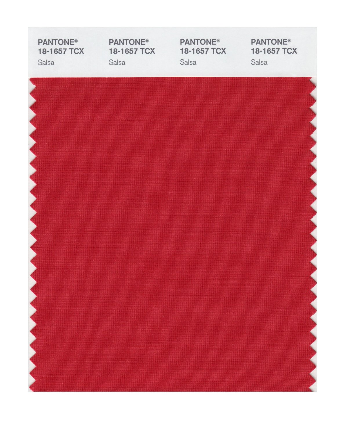 Pantone Cotton Swatch 18-1657 Salsa