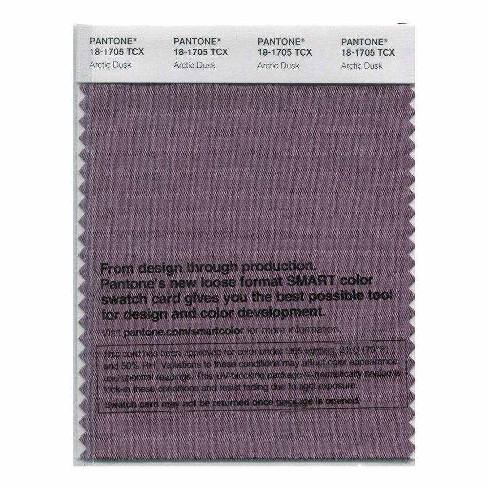 Pantone Cotton Swatch 18-1705 Arctic Dusk