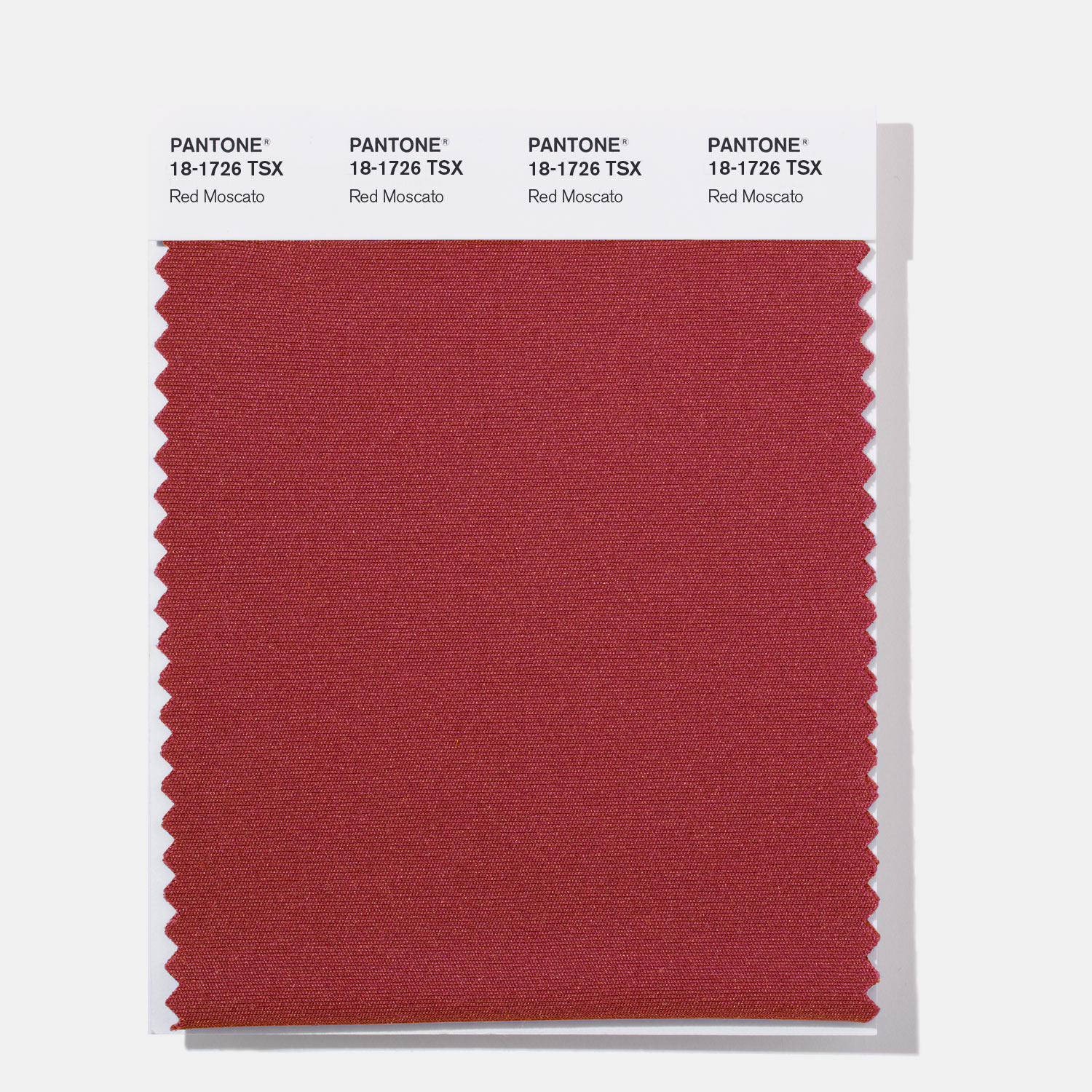 Pantone Polyester Swatch 18-1726 Red Moscato