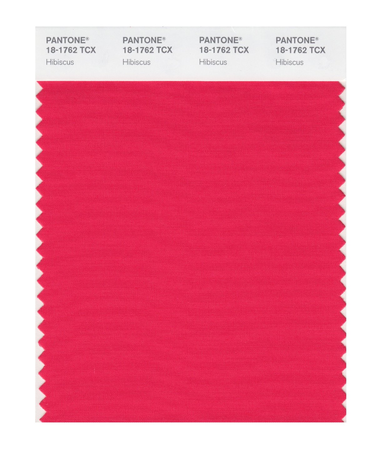 Pantone Cotton Swatch 18-1762 Hibiscus