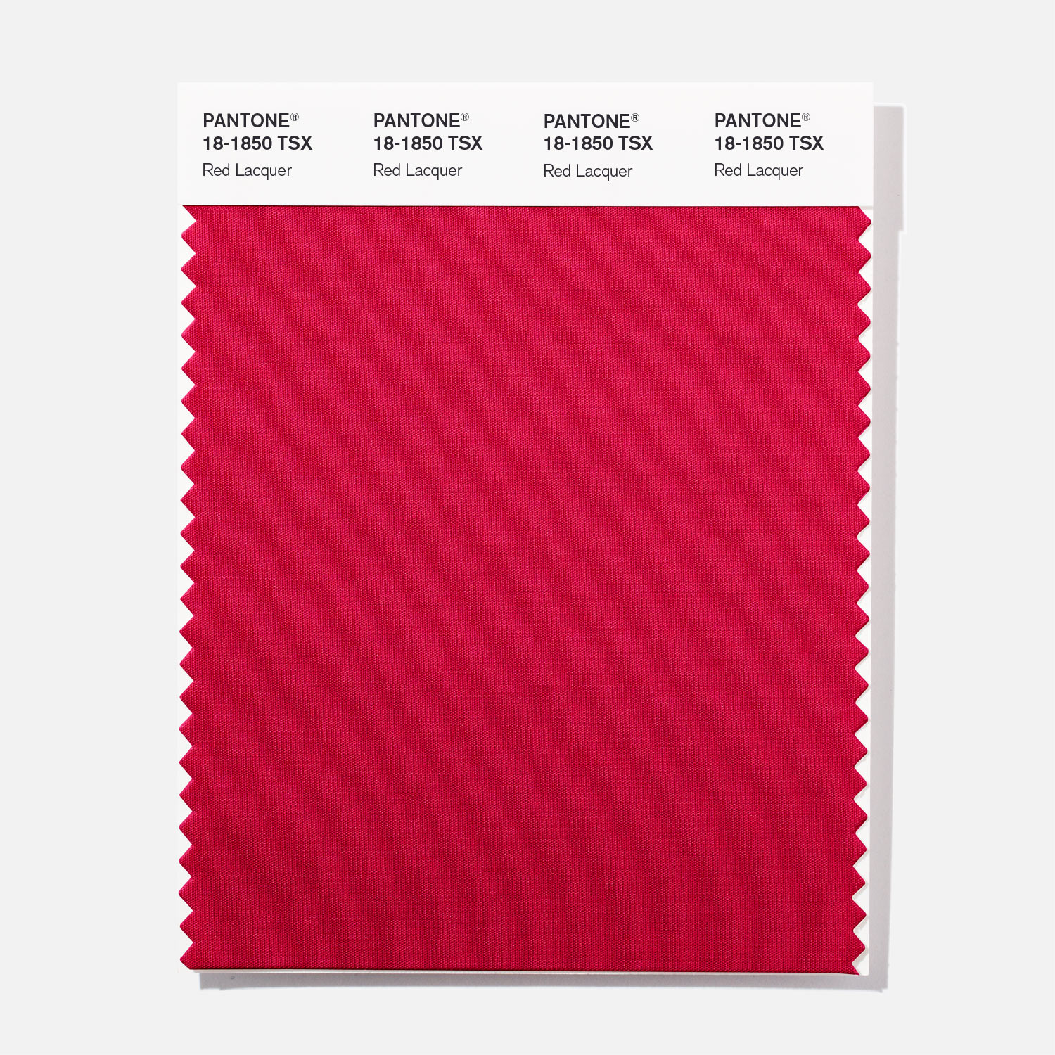 Pantone Polyester Swatch 18-1850 Red Lacquer