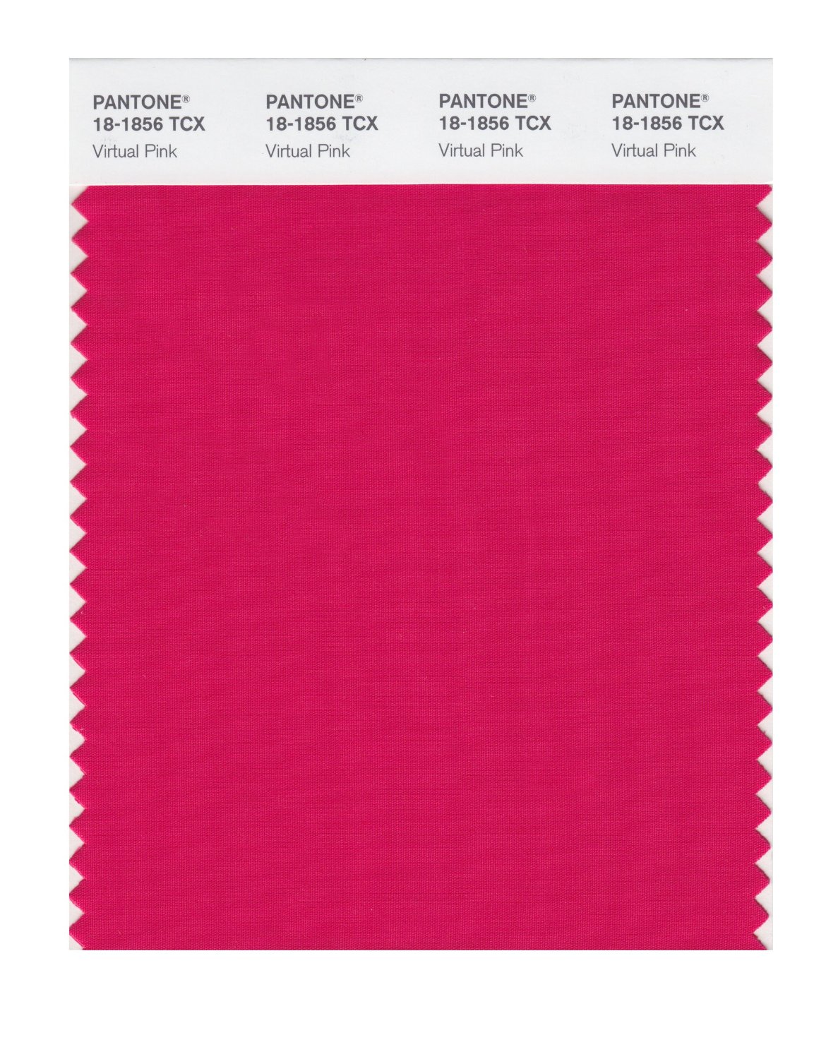 Pantone Cotton Swatch 18-1856 Virtual Pink