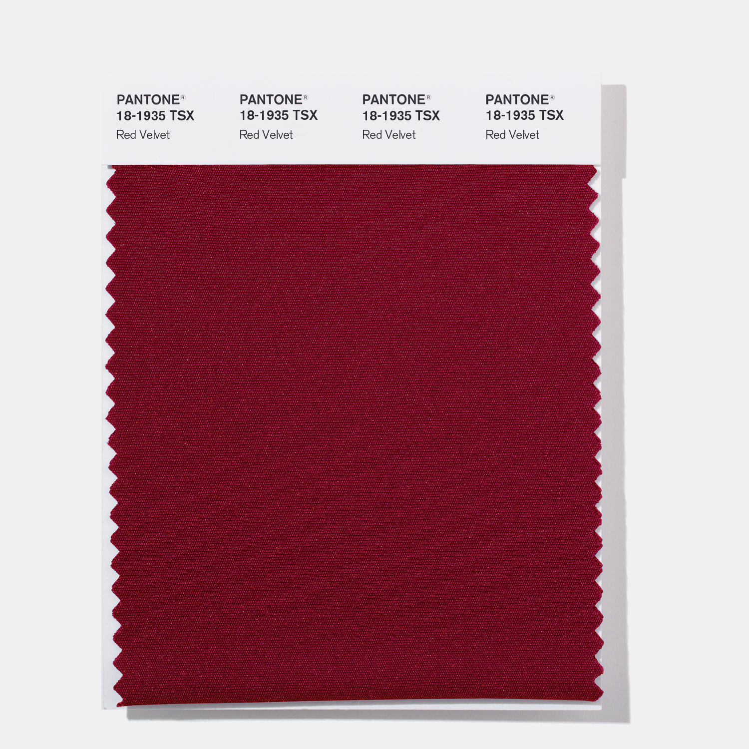 Pantone Polyester Swatch 18-1935 Red Velvet