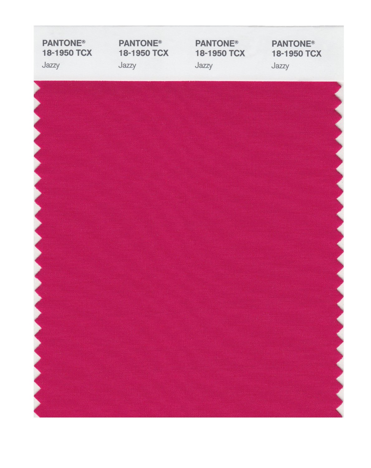 Pantone Cotton Swatch 18-1950 Jazzy