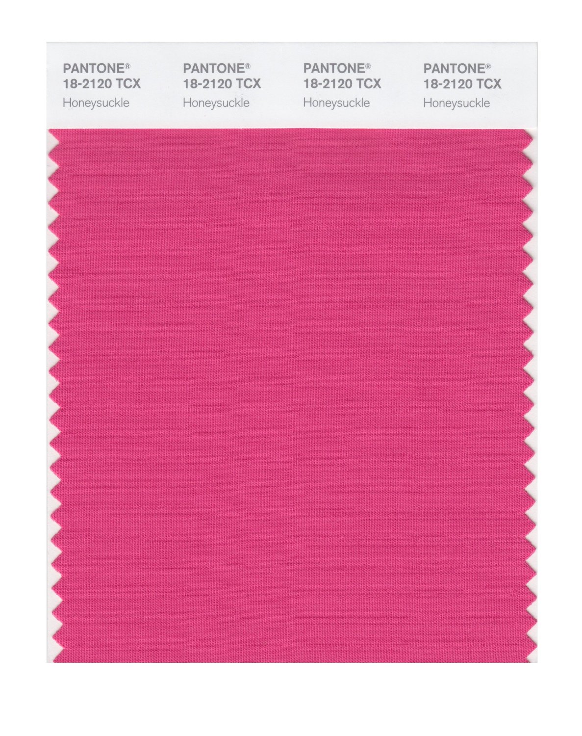 Pantone Cotton Swatch 18-2120 Honeysuckle