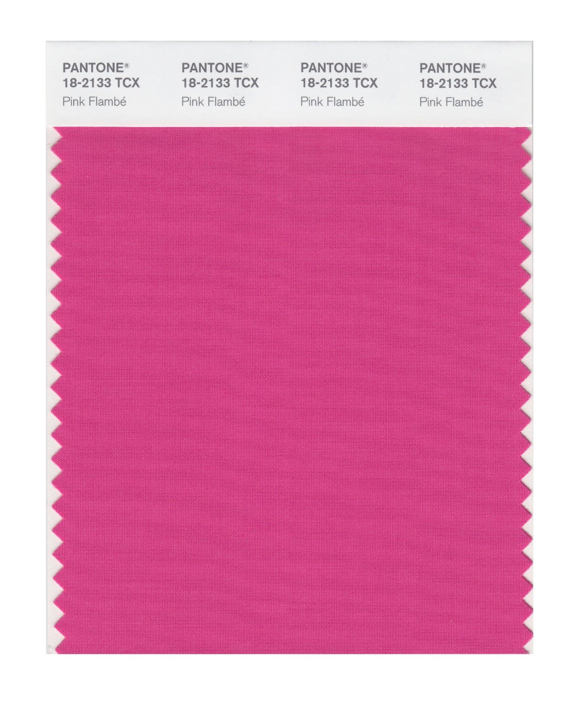Pantone Cotton Swatch 18-2133 Pink Flambe