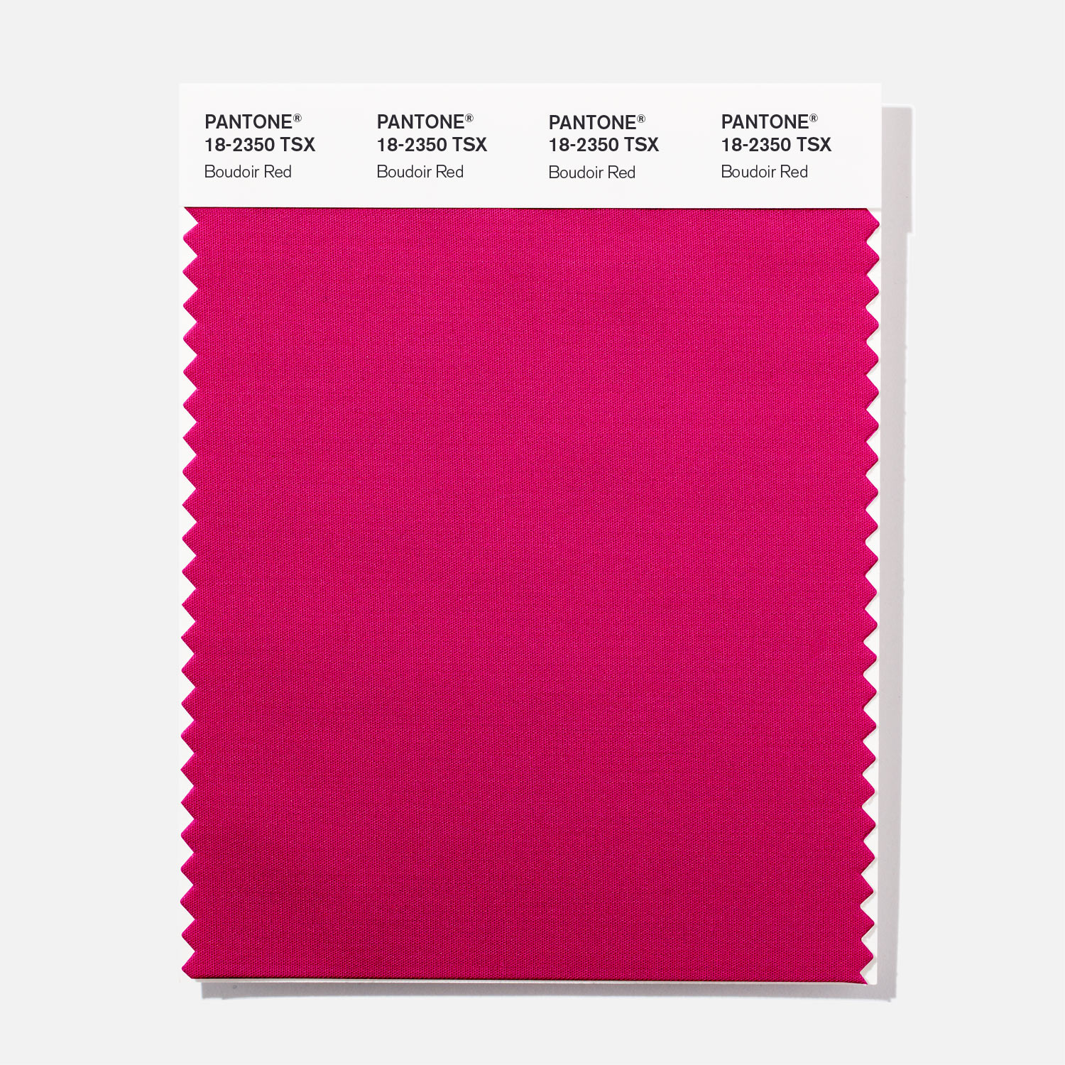 Pantone Polyester Swatch 18-2350 Boudoir Red