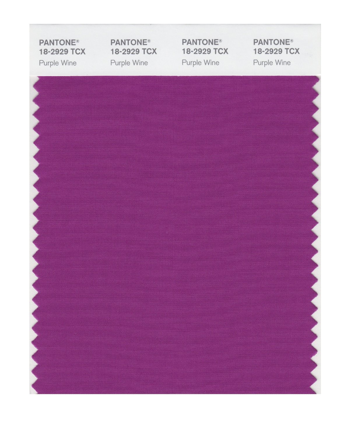 Pantone Cotton Swatch 18-2929 Purple Wine
