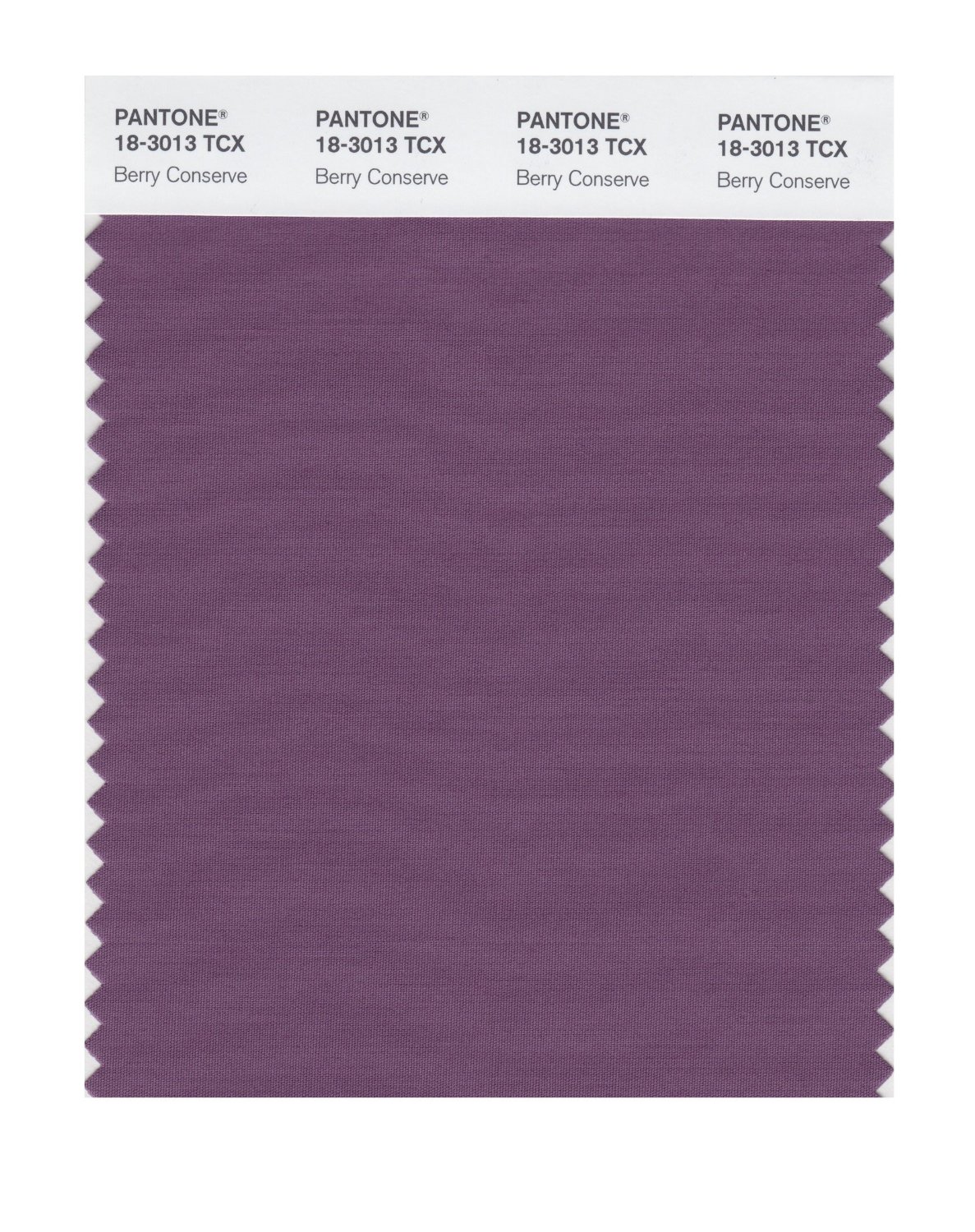 Pantone Cotton Swatch 18-3013 Berry Conserve