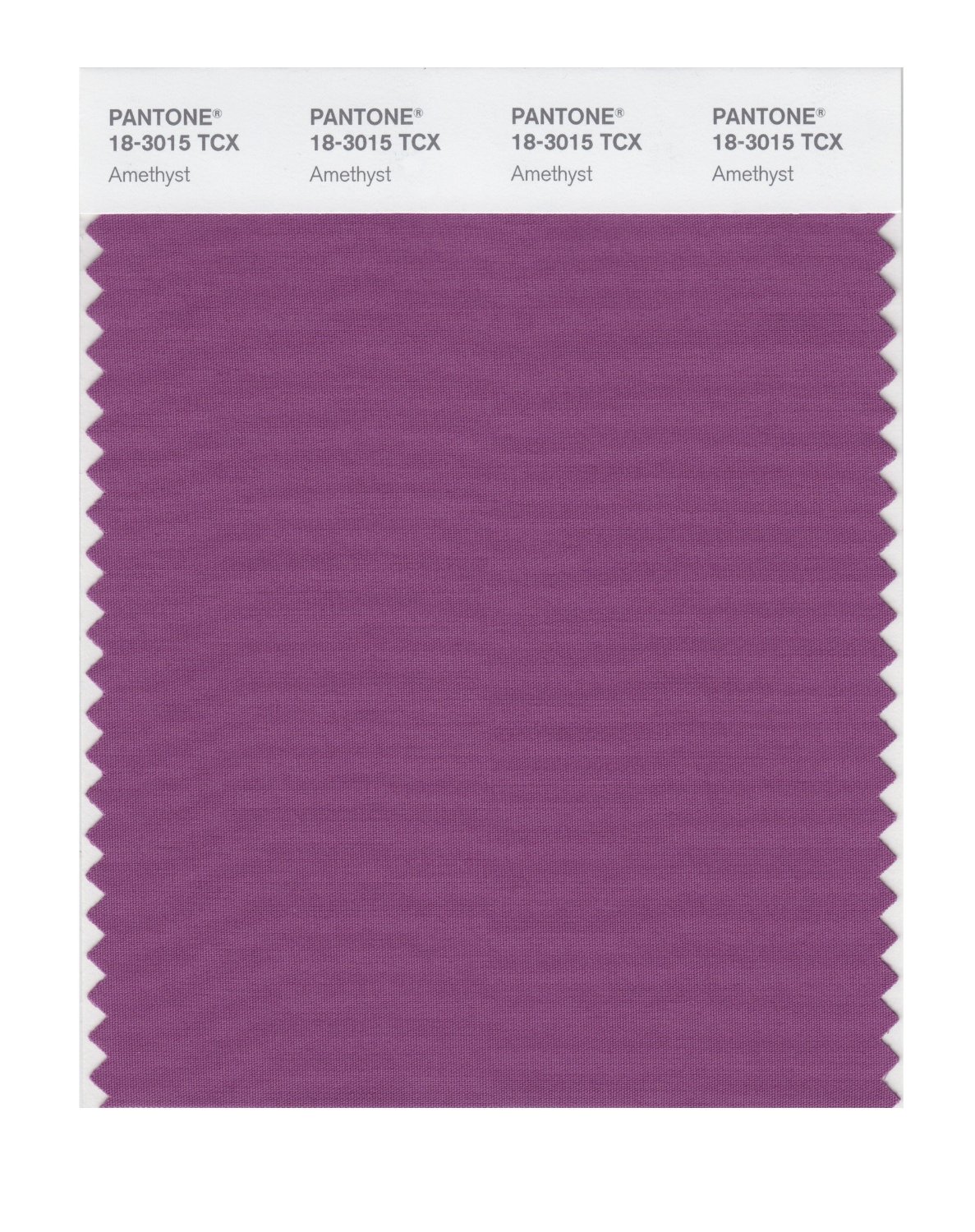 Pantone Cotton Swatch 18-3015 Amethyst