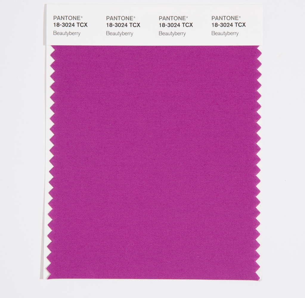 Pantone Cotton Swatch 18-3024 Beautyberry