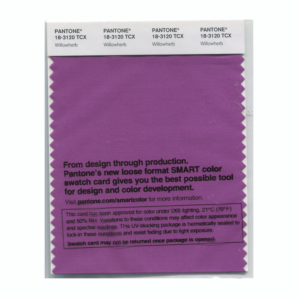 Pantone Cotton Swatch 18-3120 Willowherb