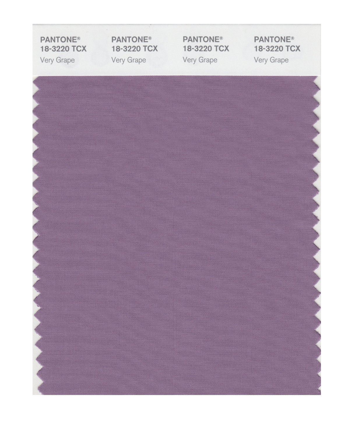 Pantone Cotton Swatch 18-3220 Very Grape