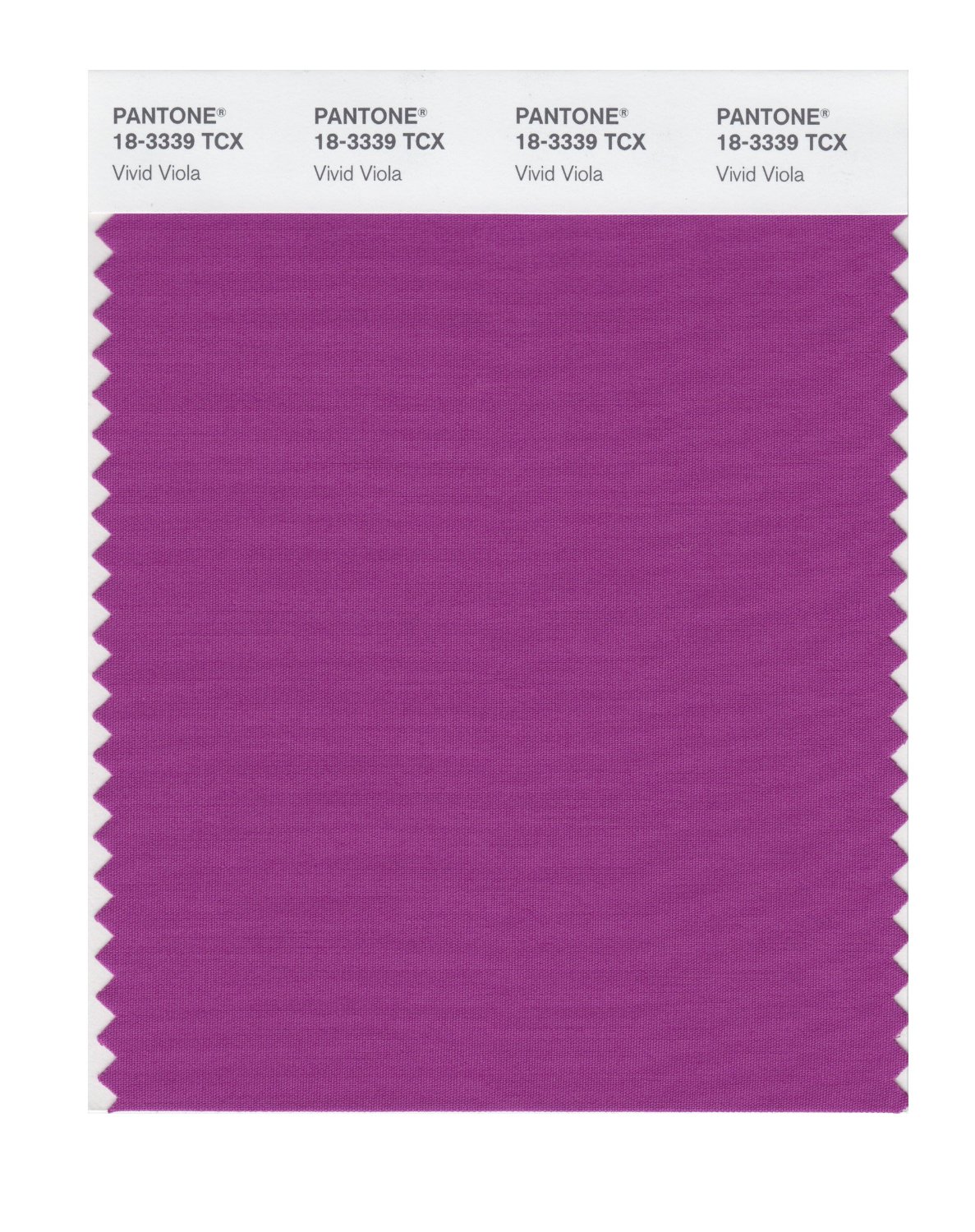 Pantone Cotton Swatch 18-3339 Vivid Viola