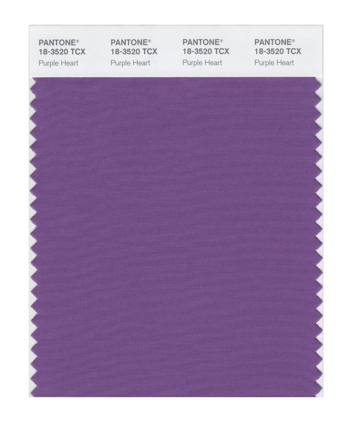Pantone Cotton Swatch 18-3520 Purple Heart