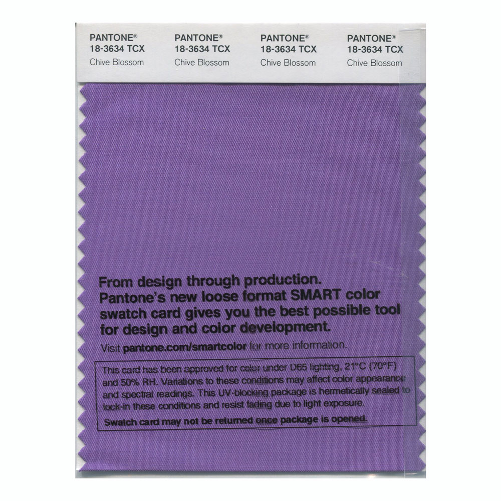 Pantone Cotton Swatch 18-3634 Chive Blossom