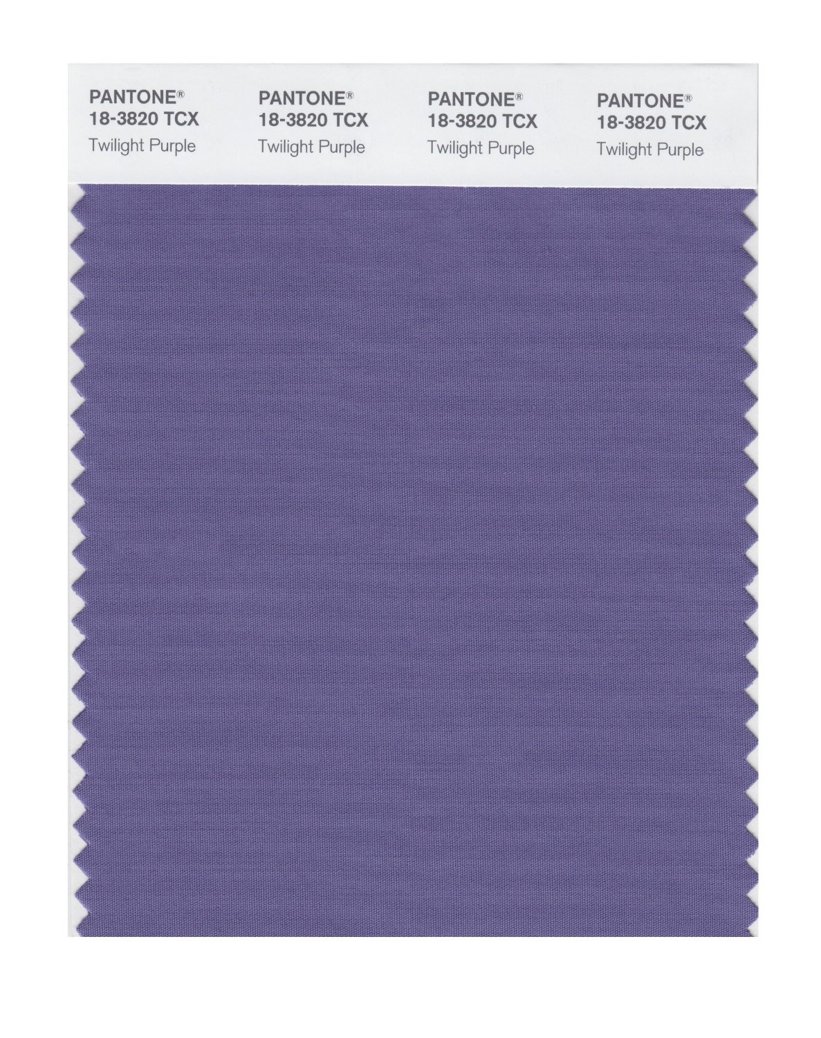 Pantone Cotton Swatch 18-3820 Twilight Purple
