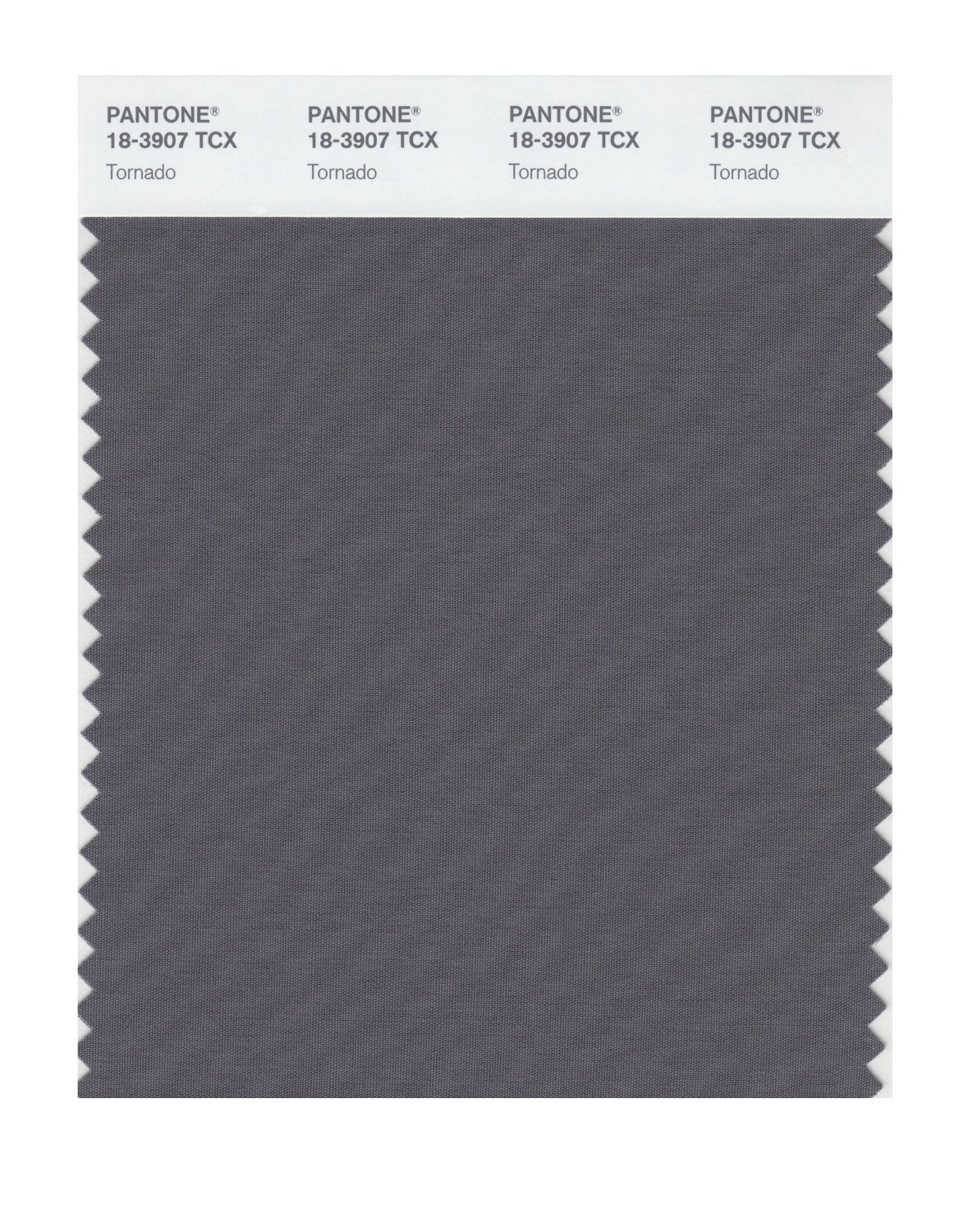 Pantone Cotton Swatch 18-3907 Tornado