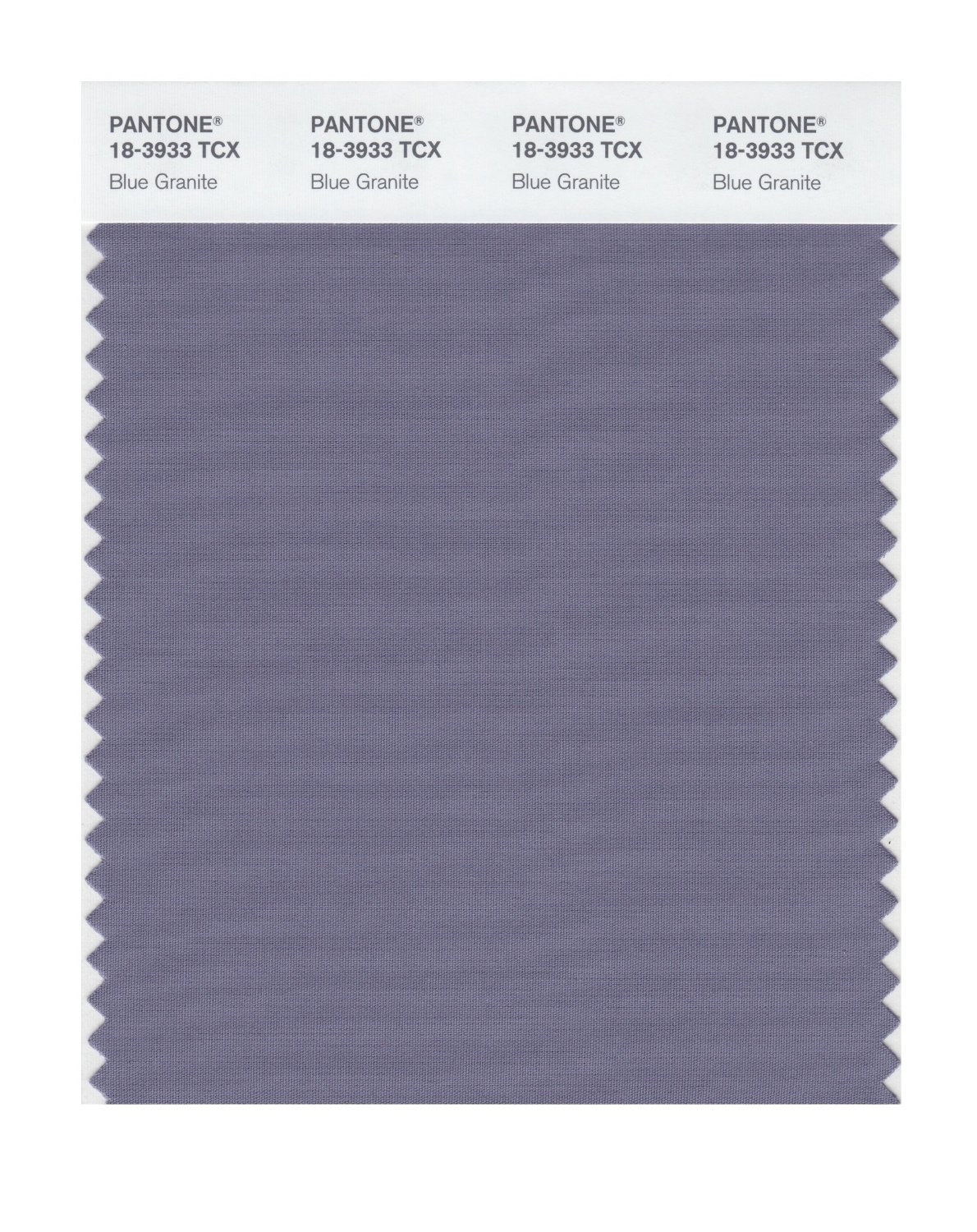 Pantone Cotton Swatch 18-3933 Blue Granite