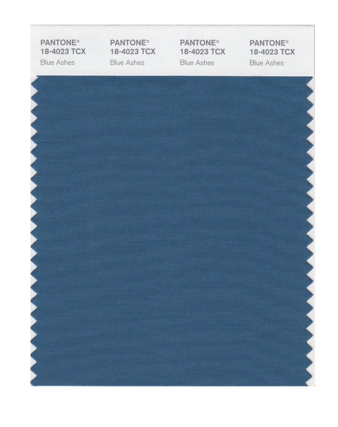 Pantone Cotton Swatch 18-4023 Blue Ashes