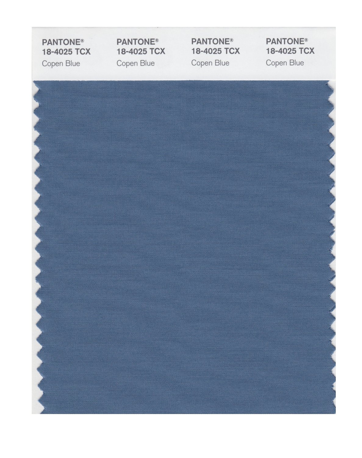 Pantone Cotton Swatch 18-4025 Copen Blue