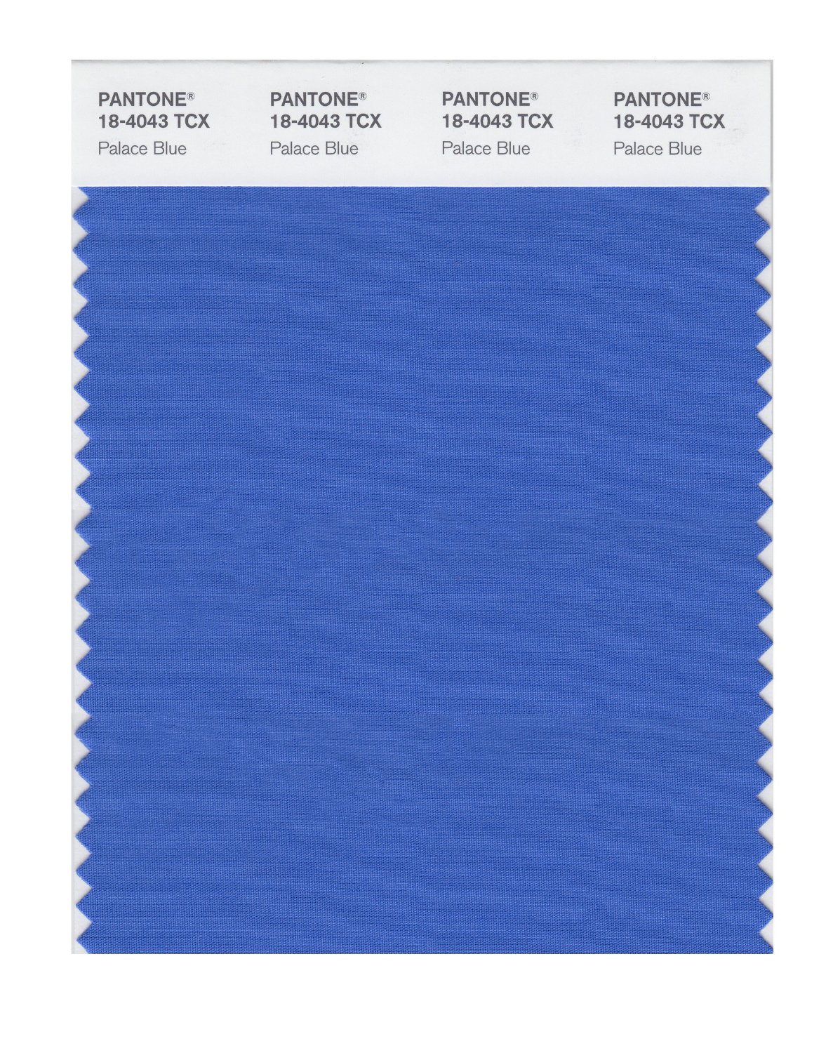 Pantone Cotton Swatch 18-4043 Palace Blue