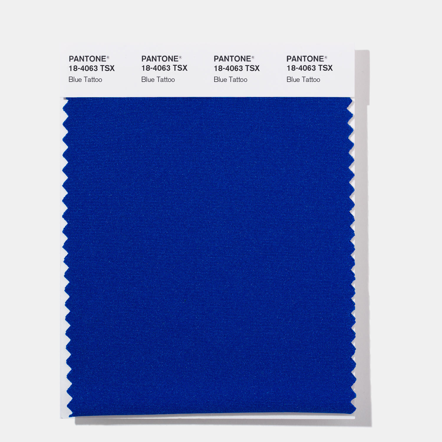 Pantone Polyester Swatch 18-4063 Blue Tattoo